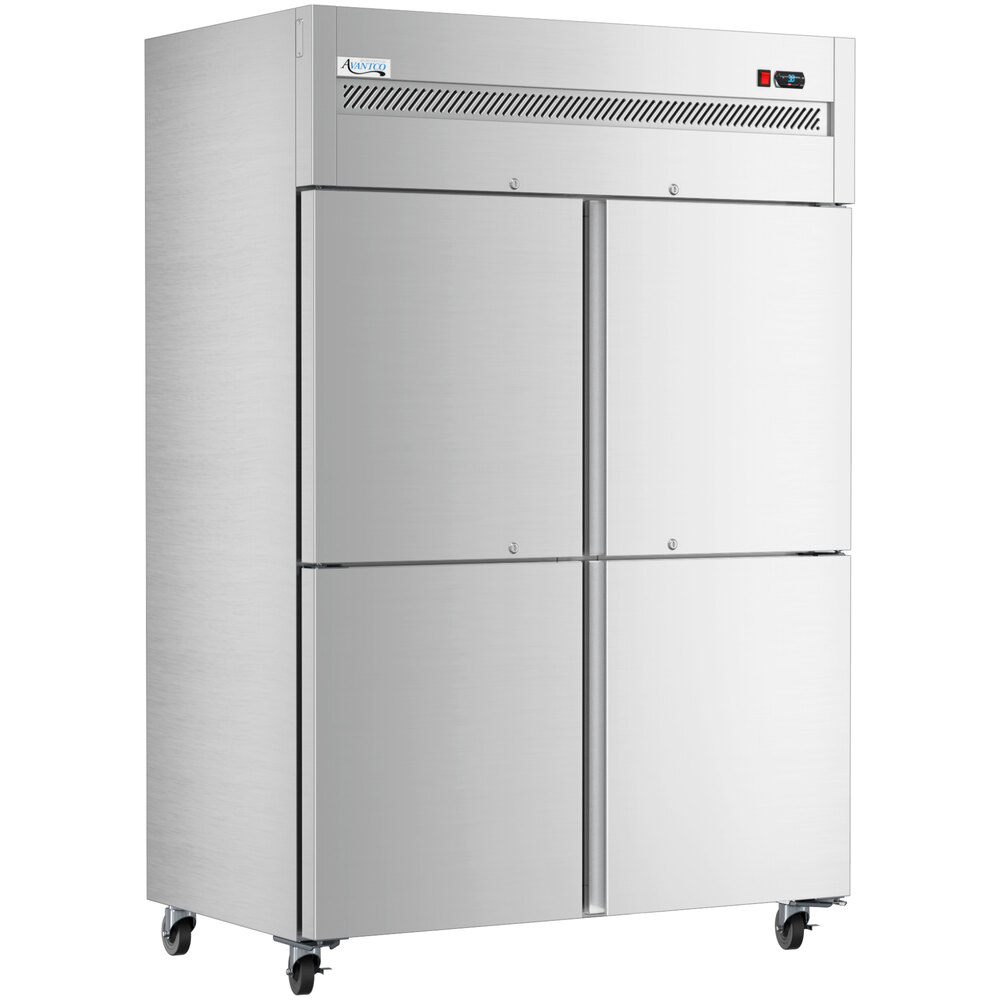 Avantco Z2-F4-KWMS 54" VersaHub WiFi-Enabled Solid Half Door Stainless Steel Reach-In Freezer
