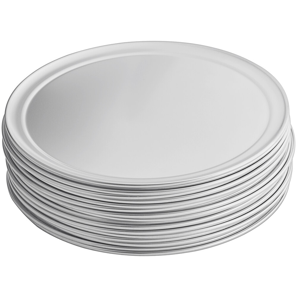 Choice Bulk 14" Aluminum Wide Rim Pizza Pan - 24/Case