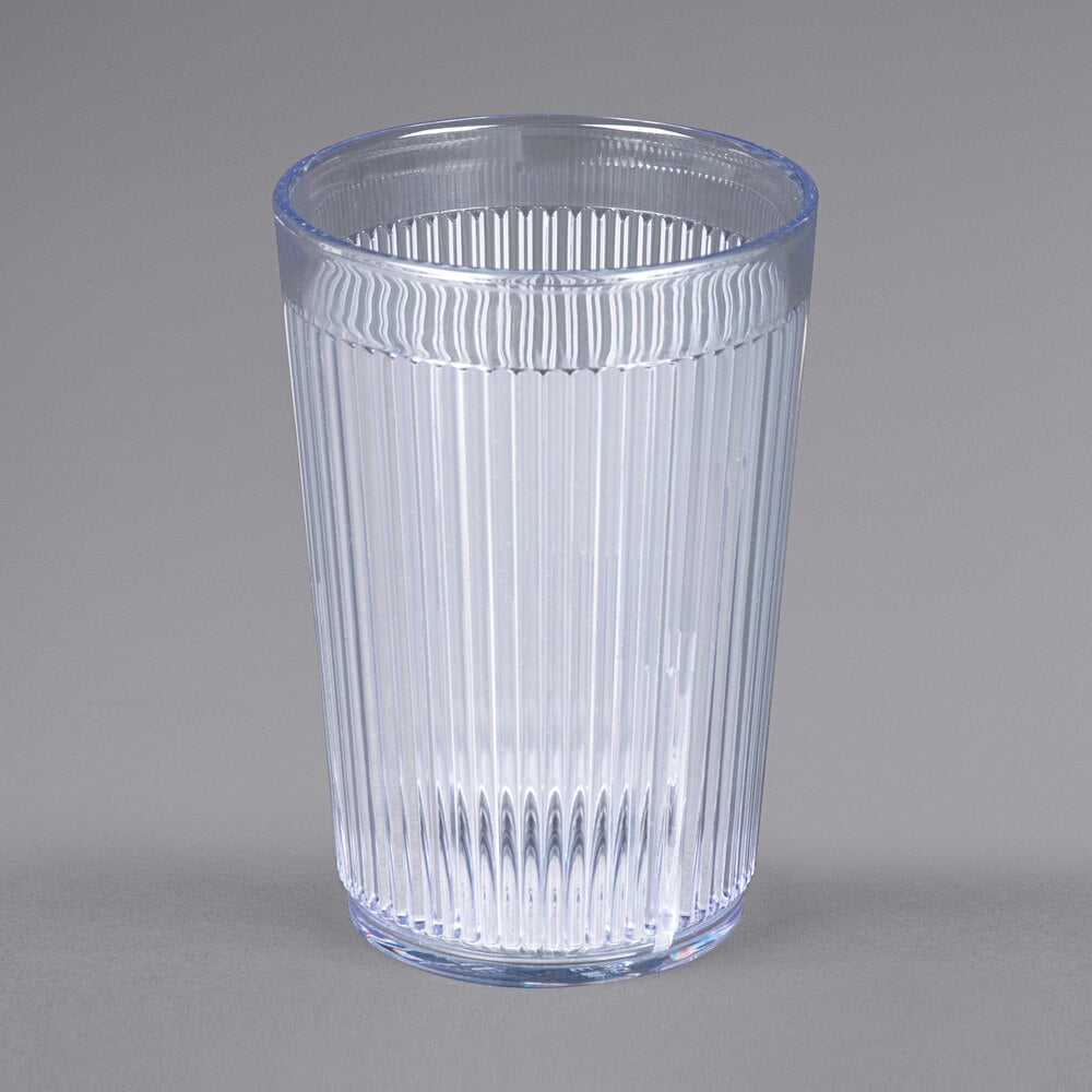 Carlisle 400807 Crystalon Stack-All 8.3 oz. Clear SAN Plastic Tumbler - 12/Case