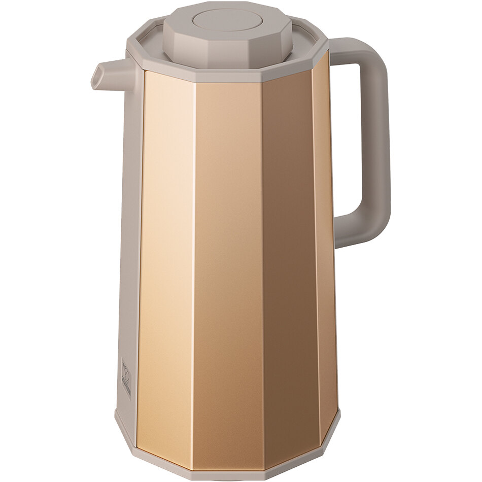 Zojirushi AH-EAE10-NA 34 oz. Gold Glass-Lined Vacuum Carafe with Push-Button Stopper