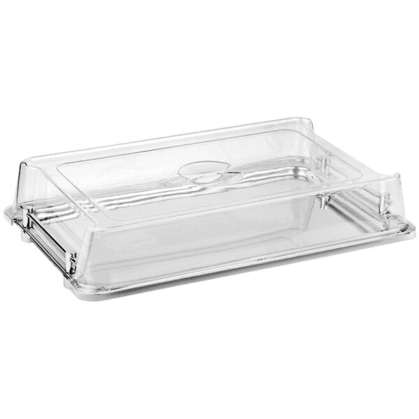 APS 21 1/16" x 13" x 3 9/16" Clear Rectangular Locking Cover APS 11305