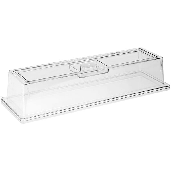 APS 20 13/16" x 6 3/8" x 4 1/8" Clear Rectangular Plastic Cover APS 11044