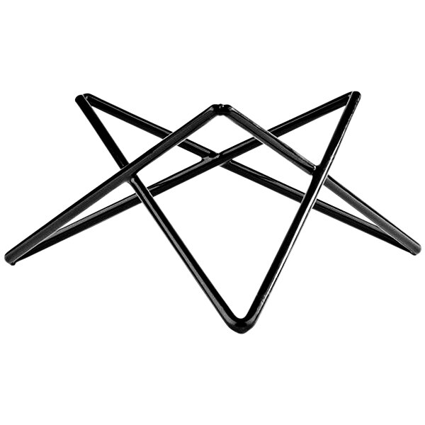 APS Prisma 10 1/4" x 4 1/8" Black Star Buffet Stand APS 33272 - 6/Case