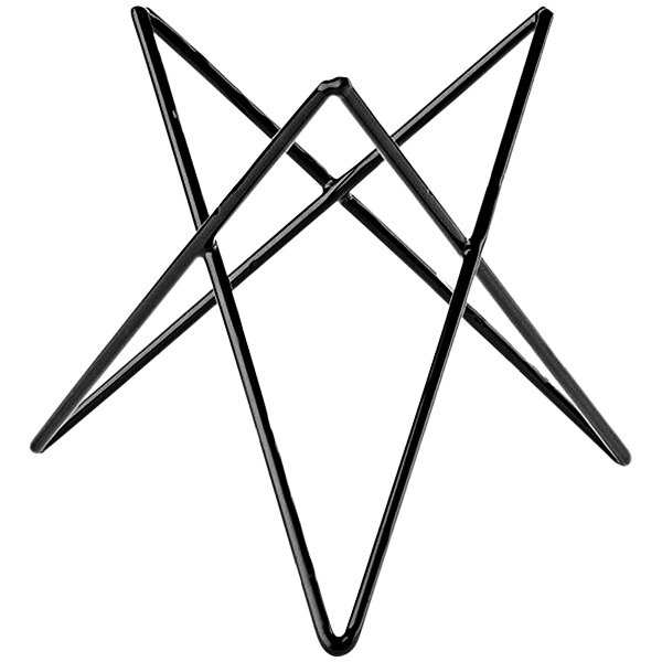 APS Prisma 10 1/4" x 7 7/8" Black Star Buffet Stand APS 33273 - 6/Case