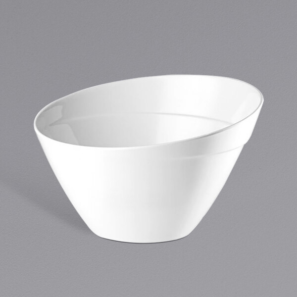 APS Balance 50.75 oz. White Slanted Melamine Display Bowl APS 84041 - 10/Case