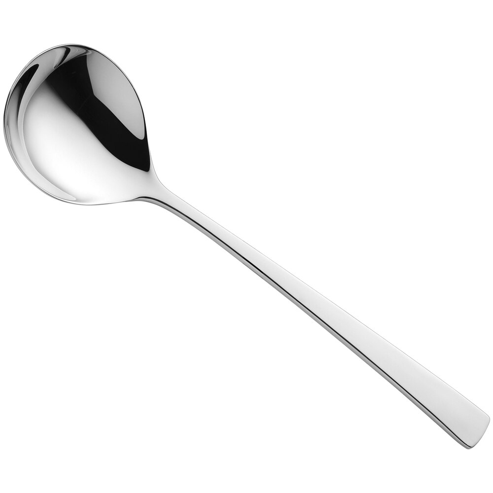 Amefa Aurora 7 1/4" 18/10 Stainless Steel Extra Heavy Weight Soup Spoon - 12/Case