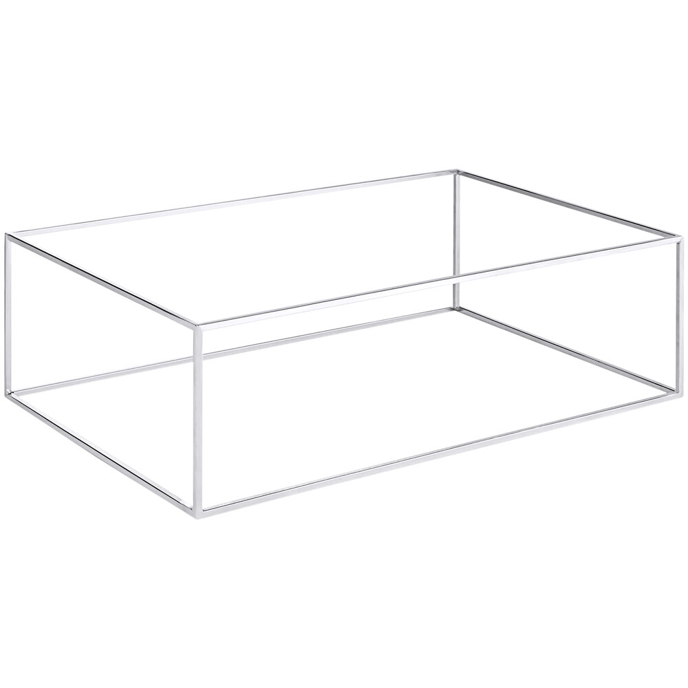 APS Asia Plus 12 13/16" x 10 7/16" x 6 3/8" Chrome Buffet Stand APS 15502