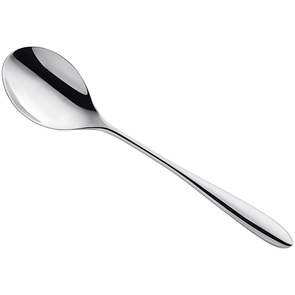 Amefa Cuba 7 3/4" 18/10 Stainless Steel Extra Heavy Weight Dessert Spoon - 12/Case