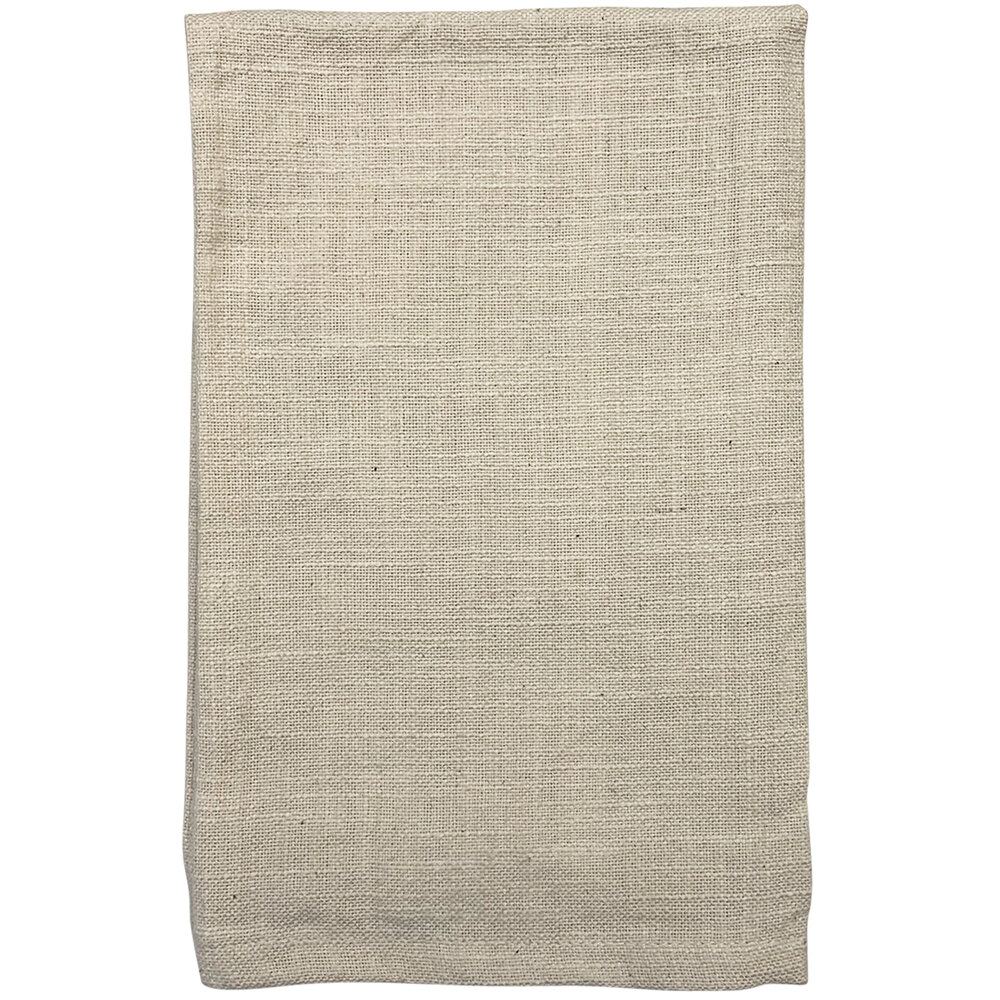 Garnier-Thiebaut Tadoba Natural 22" x 22" 100% Slub Cotton Cloth Napkins - 100/Case