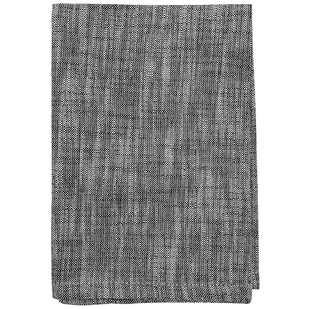 Garnier-Thiebaut Tadoba Black / White 22" x 22" 100% Slub Cotton Cloth Napkins - 100/Case