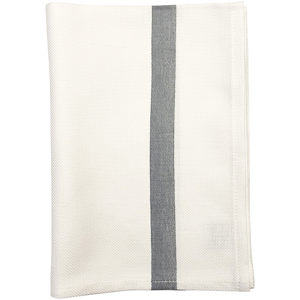 Garnier-Thiebaut Original Bistro Zinc Blue 17" x 23" 100% ELS Cotton Cloth Napkins - 12/Pack