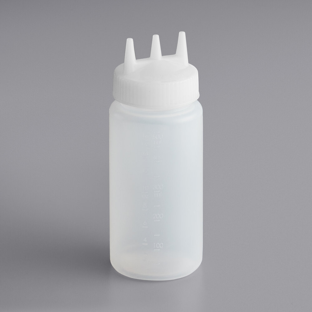 Vollrath 3316-13 Traex® Color-Mate™ 16 oz. Clear Tri Tip™ Wide Mouth Squeeze Bottle