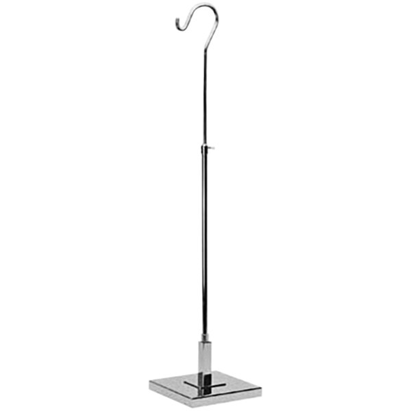 18"-36" Adjustable Chrome Handbag Display Stand with Hook