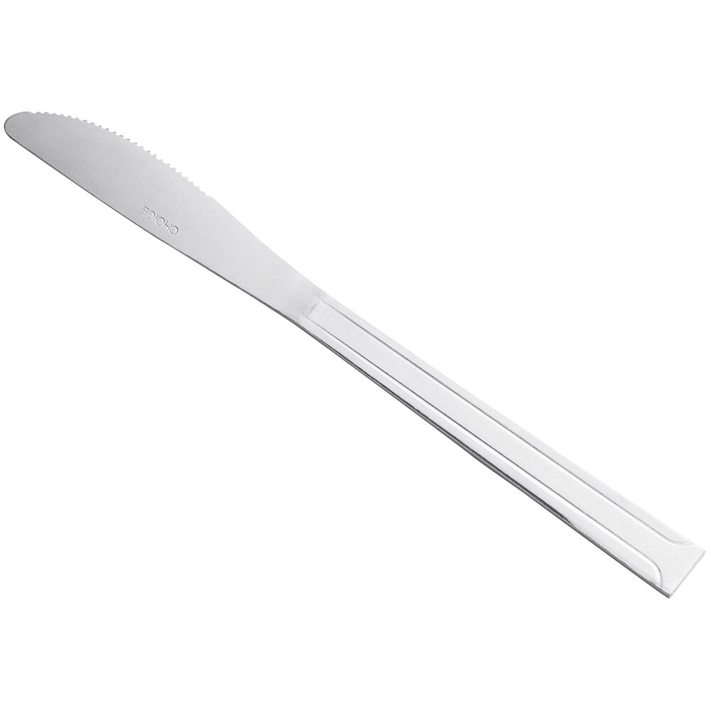 Choice Dominion 8 3/8" Stainless Steel Dinner Knife - 12/Case