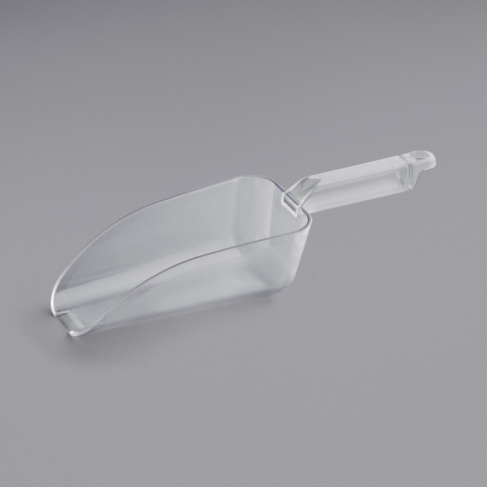 Choice 24 oz. Clear Plastic Utility Scoop