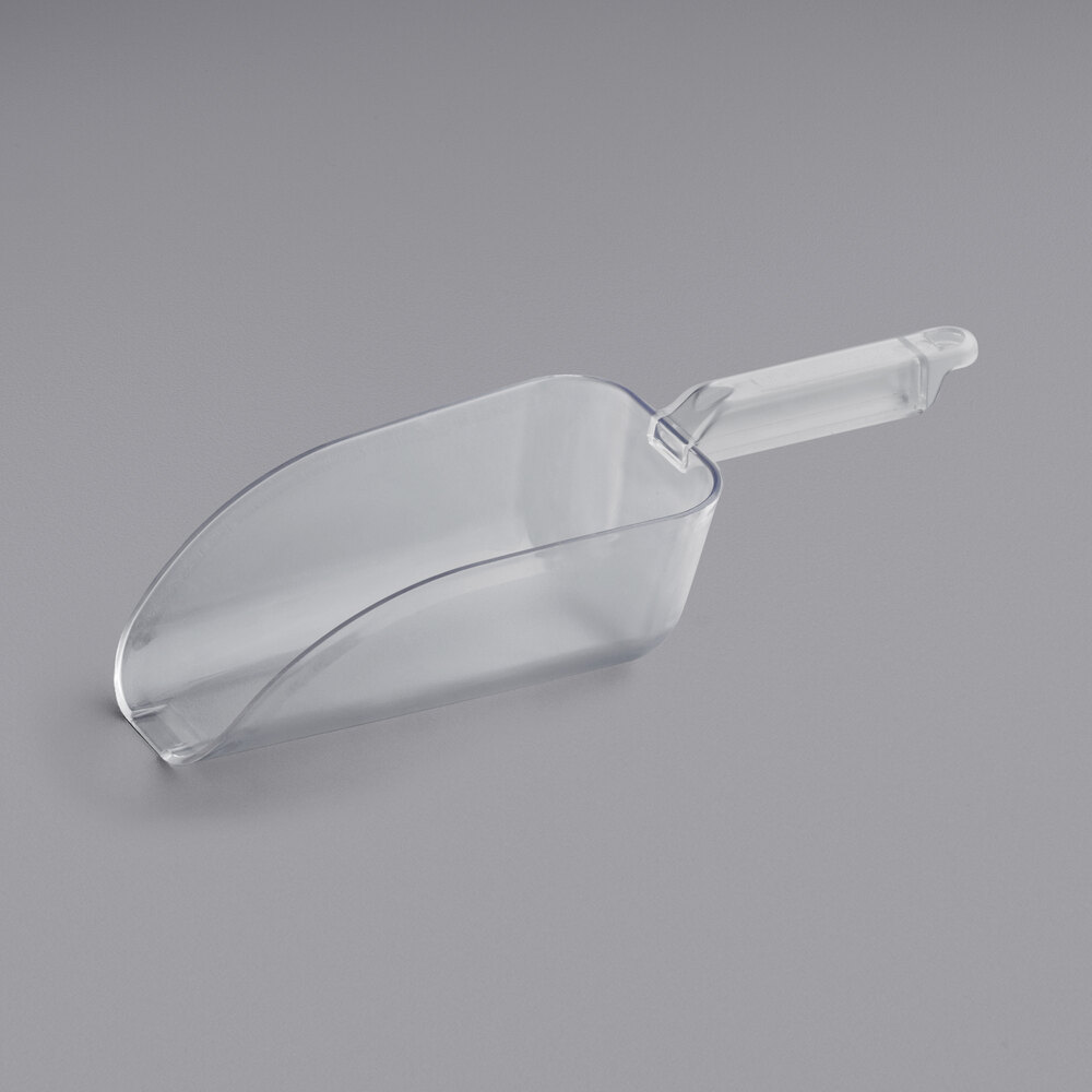 Choice 32 oz. Clear Plastic Utility Scoop