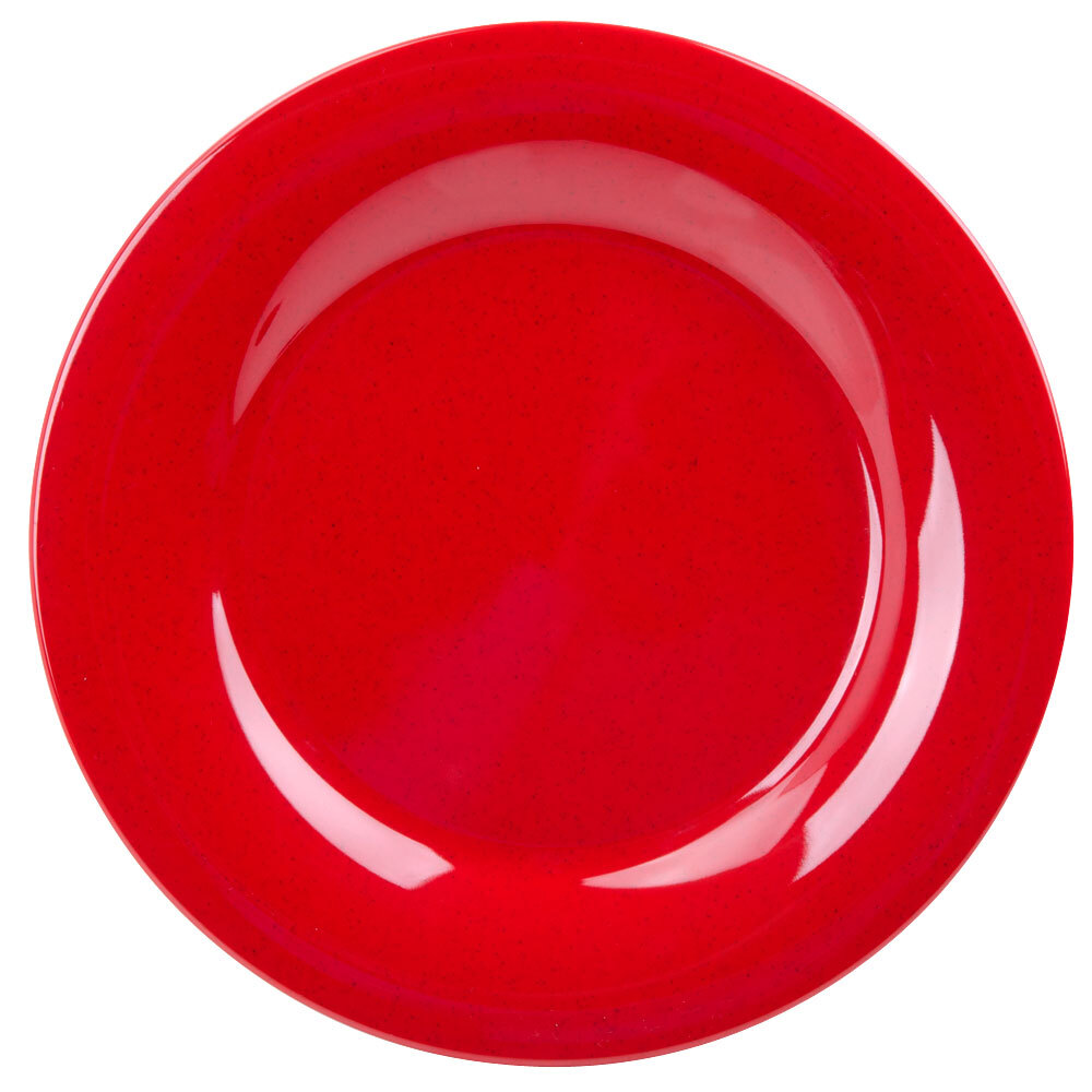 GET WP-10-RSP Red Sensation 10 1/2" Wide Rim Plate - 12/Case