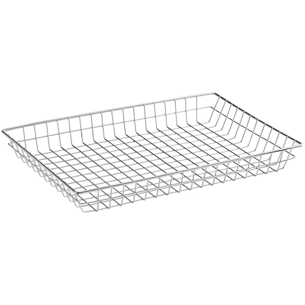 Choice 18" x 12" x 2" Wire Bagel / Pastry Basket