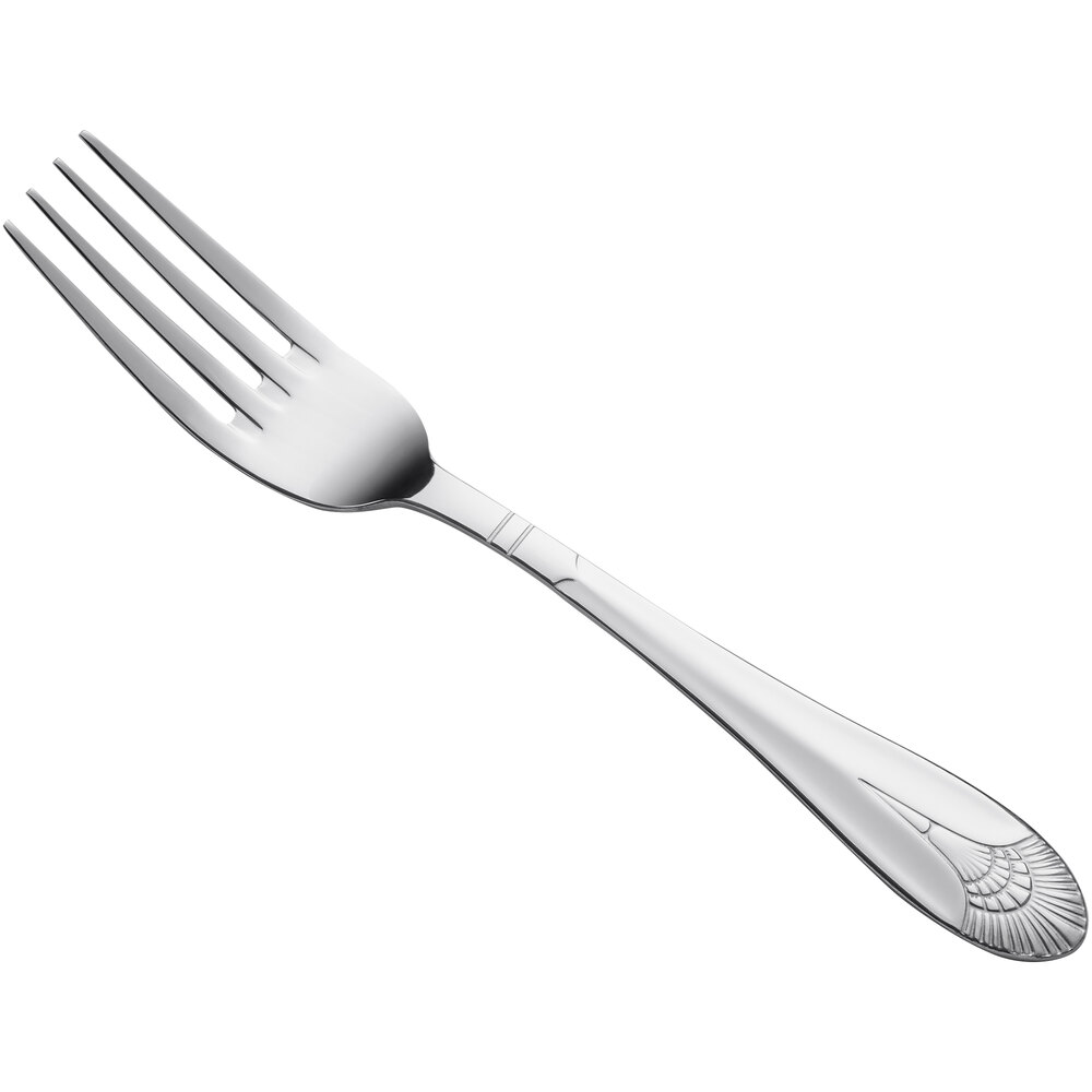 Acopa Monaca 7 3/4" 18/8 Stainless Steel Extra Heavy Weight Dinner Fork - 12/Case