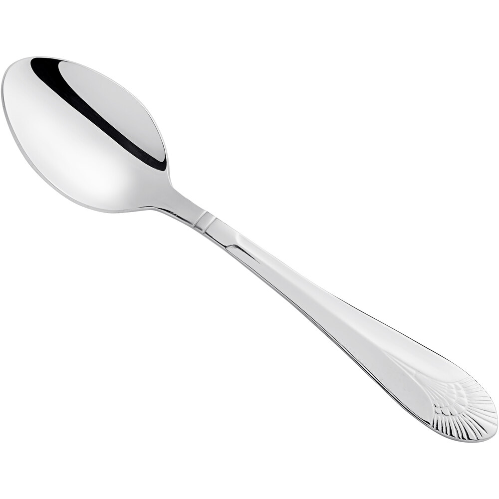 Acopa Monaca 6 7/8" 18/8 Stainless Steel Extra Heavy Weight Dinner / Dessert Spoon - 12/Case