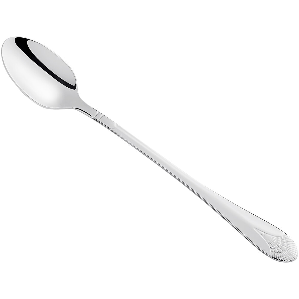 Acopa Monaca 7 3/8" 18/8 Stainless Steel Extra Heavy Weight Iced Tea Spoon - 12/Case