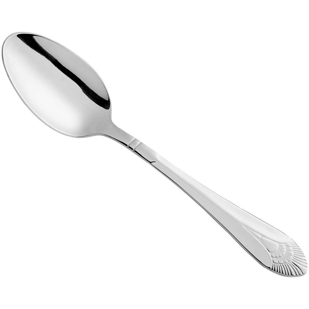 Acopa Monaca 8" 18/8 Stainless Steel Extra Heavy Weight Tablespoon / Serving Spoon - 12/Case