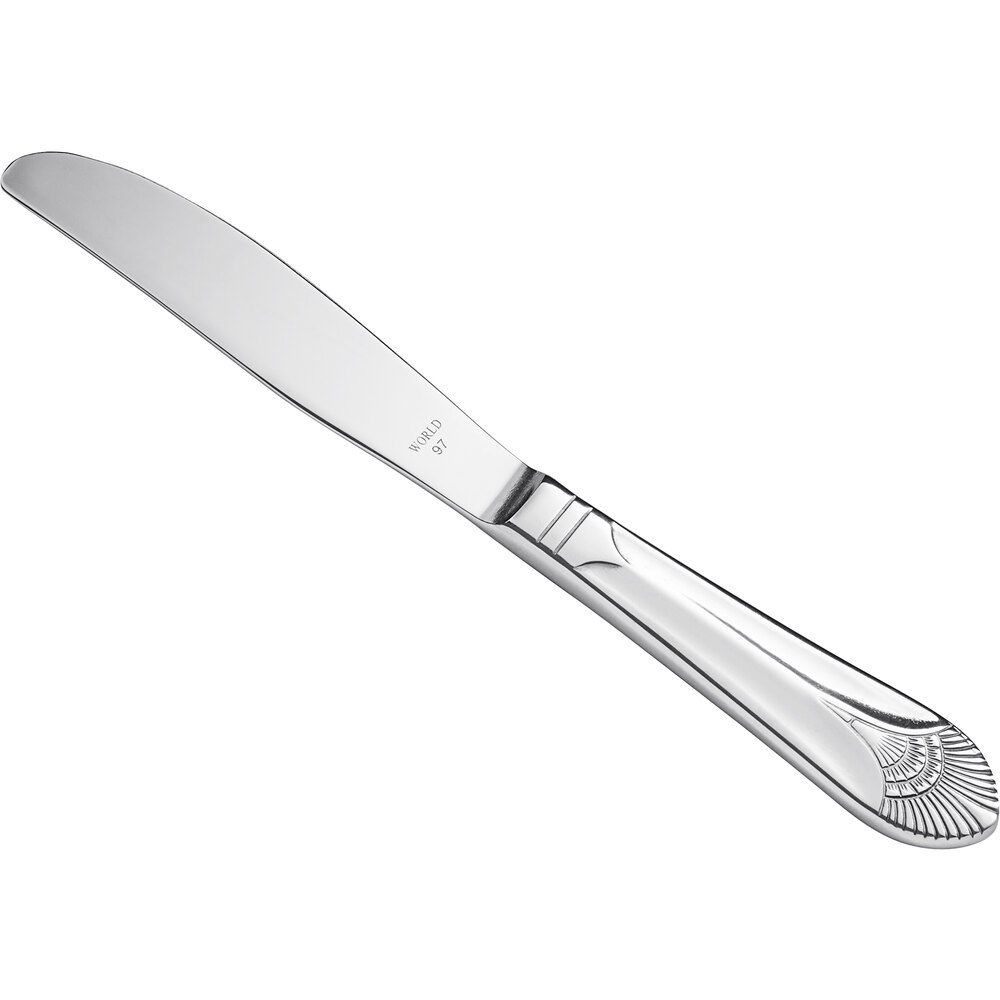Libbey Metropolitan 7 1/4" 18/0 Stainless Steel Heavy Weight Bread and Butter Knife - 36/Case