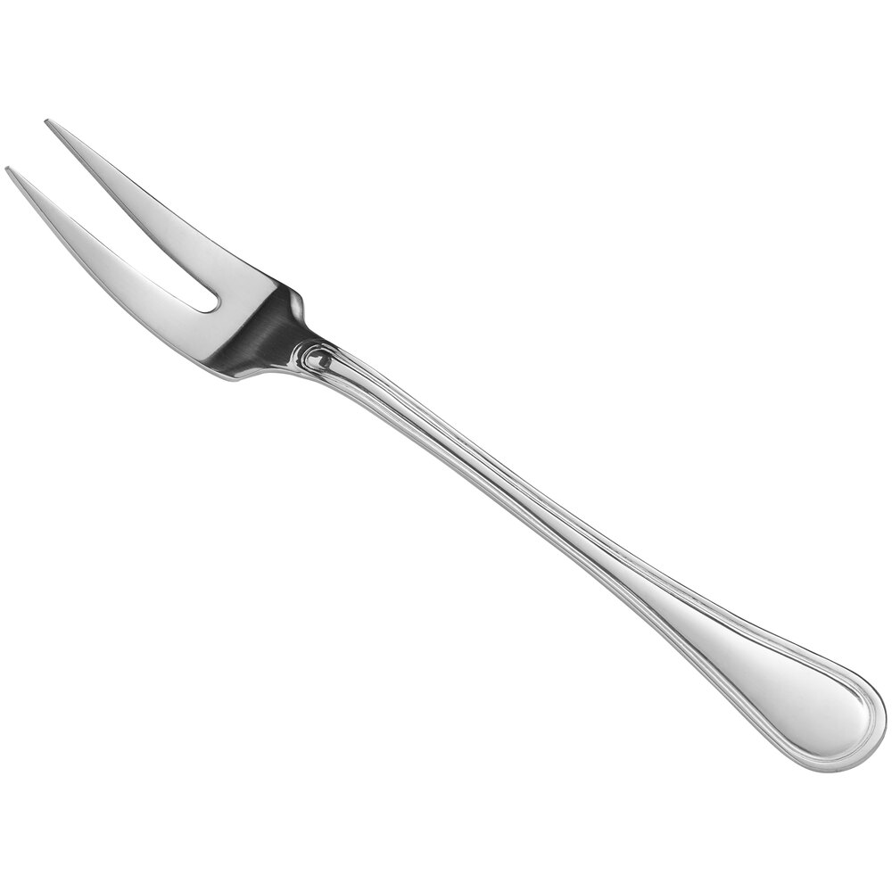 Libbey Louvre 10 1/2" 18/0 Stainless Steel Heavy Weight Meat Fork