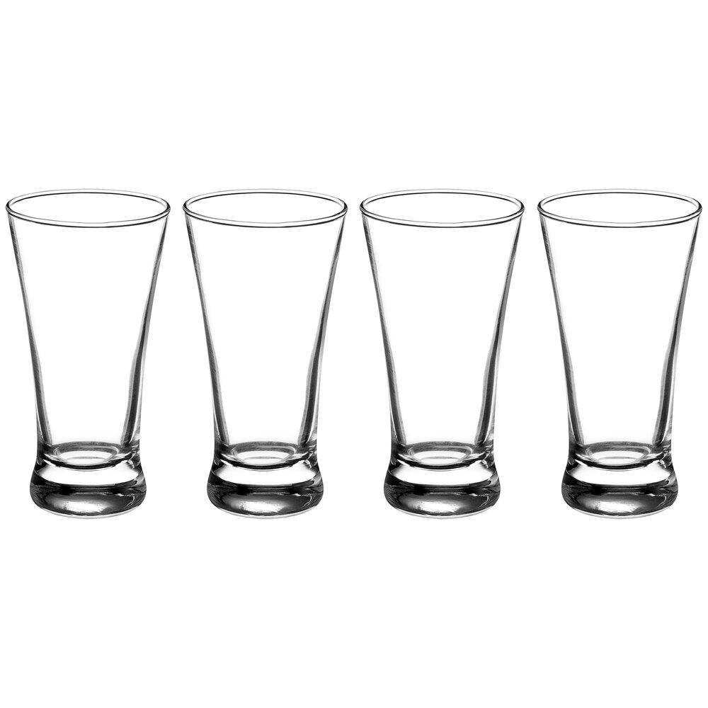Acopa 5.5 oz. Flared Pilsner Beer Tasting Glass - 4/Pack