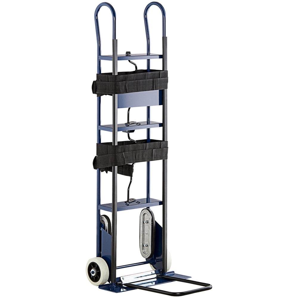 Lavex 600 lb. Blue Appliance Hand Truck with 6" x 2" Thermoplastic Rubber Wheels