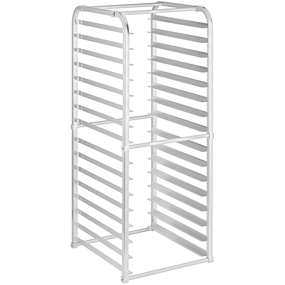 Avantco 178BUNPNFULL 16 Pan Aluminum End Load Sheet / Bun Pan Rack for Reach-Ins - Unassembled