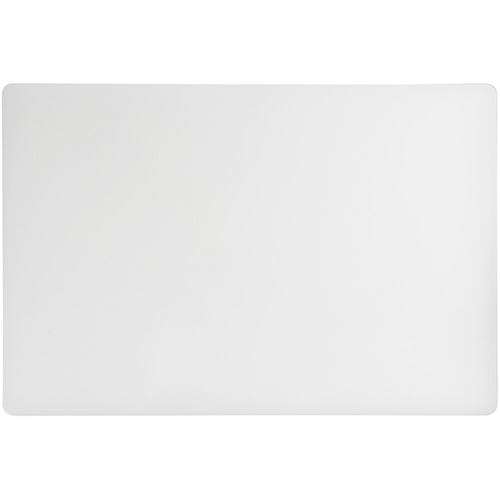 Choice 18" x 12" x 3/4" White Polyethylene Cutting Board