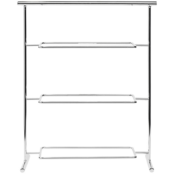 APS Pure 14 3/8" x 8 1/4" x 17 5/16" 3-Tier Serving Stand / Riser - 3/Case