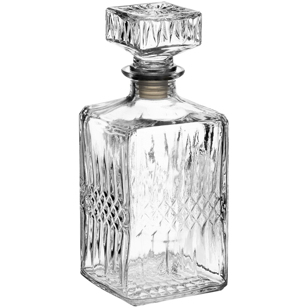 Acopa 37 oz. Cut Glass Whiskey Decanter