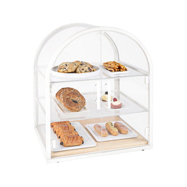 Cal-Mil Blonde 21" x 18 1/2" x 25 3/4" 3-Tier Bakery Display Case 22410-15