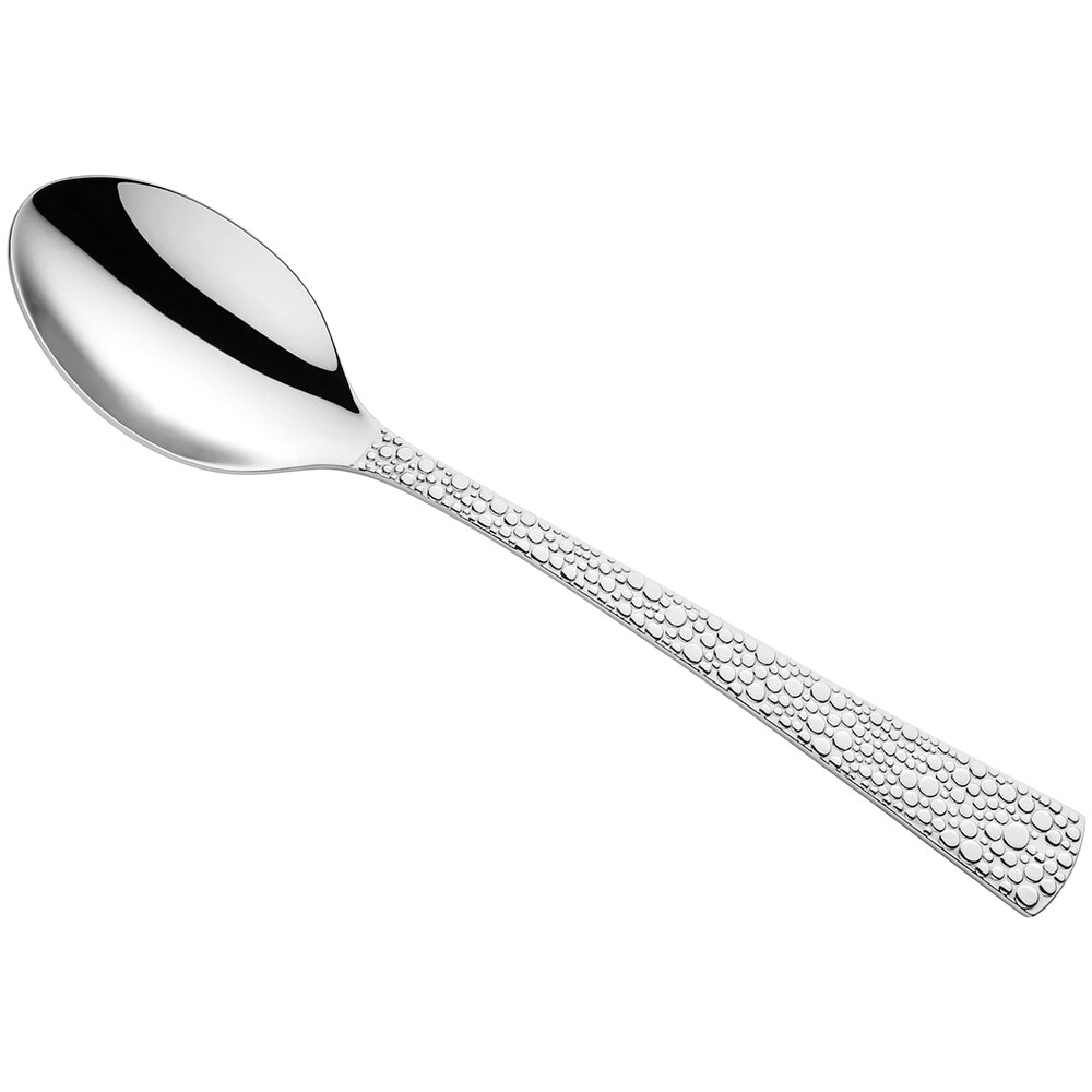 Amefa Livia Ronda 8 1/16" 18/10 Stainless Steel Extra Heavy Weight Tablespoon / Serving Spoon - 12/Case