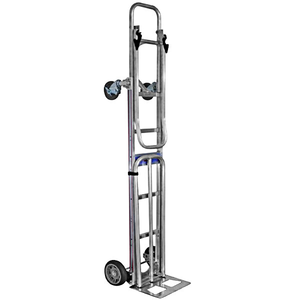 B&P Manufacturing 600 / 1,200 lb. Folding Snack Hand Truck with 14" x 10 1/2" Nose Plate HTA-14