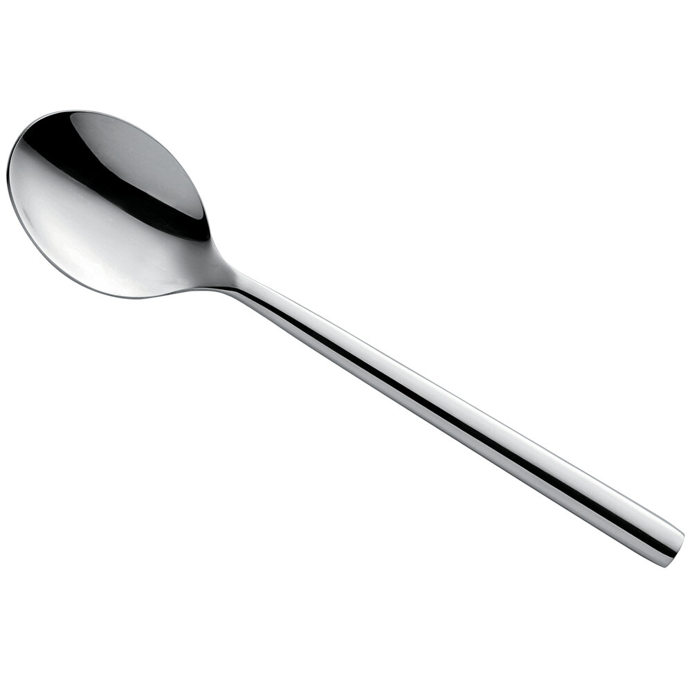 Amefa Carlton 7 11/16" 18/0 Stainless Steel Heavy Weight Tablespoon / Serving Spoon - 12/Case
