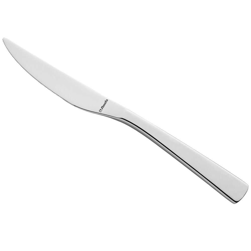 Amefa Livia 7 3/4" 18/10 Stainless Steel Extra Heavy Weight Dessert Knife - 12/Case
