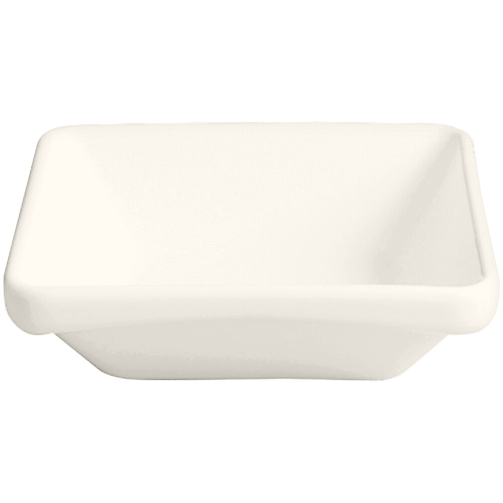 RAK Porcelain Ska 7.1 oz. Ivory Square Porcelain Bowl - 12/Case