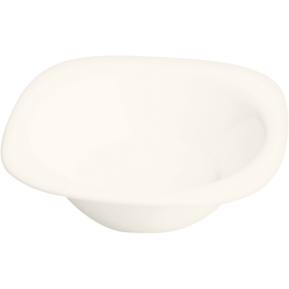 RAK Porcelain Ska 10.15 oz. Ivory Square Porcelain Bowl - 24/Case