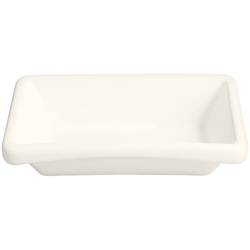 RAK Porcelain Ska 7.45 oz. Ivory Rectangular Porcelain Bowl - 12/Case