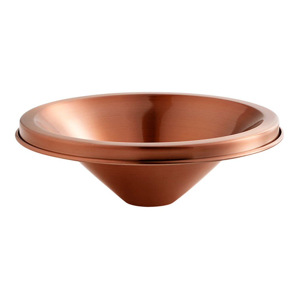 Acopa Copper Stainless Steel Wine Tasting Spittoon Lid for 4 Qt. Bucket