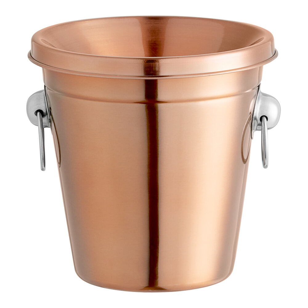 Acopa 1.5 Qt. Copper Stainless Steel Wine Tasting Spittoon