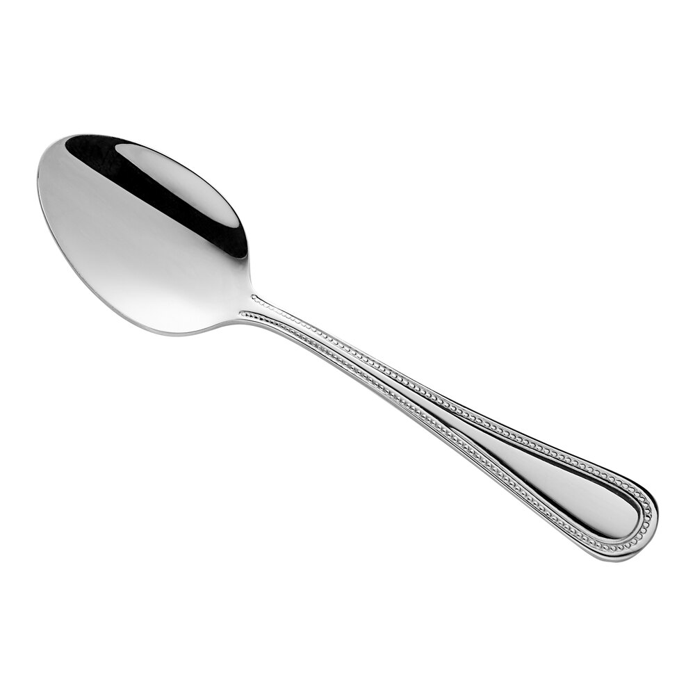 Acopa Lydia 6" 18/8 Stainless Steel Extra Heavy Weight Teaspoon - 12/Case