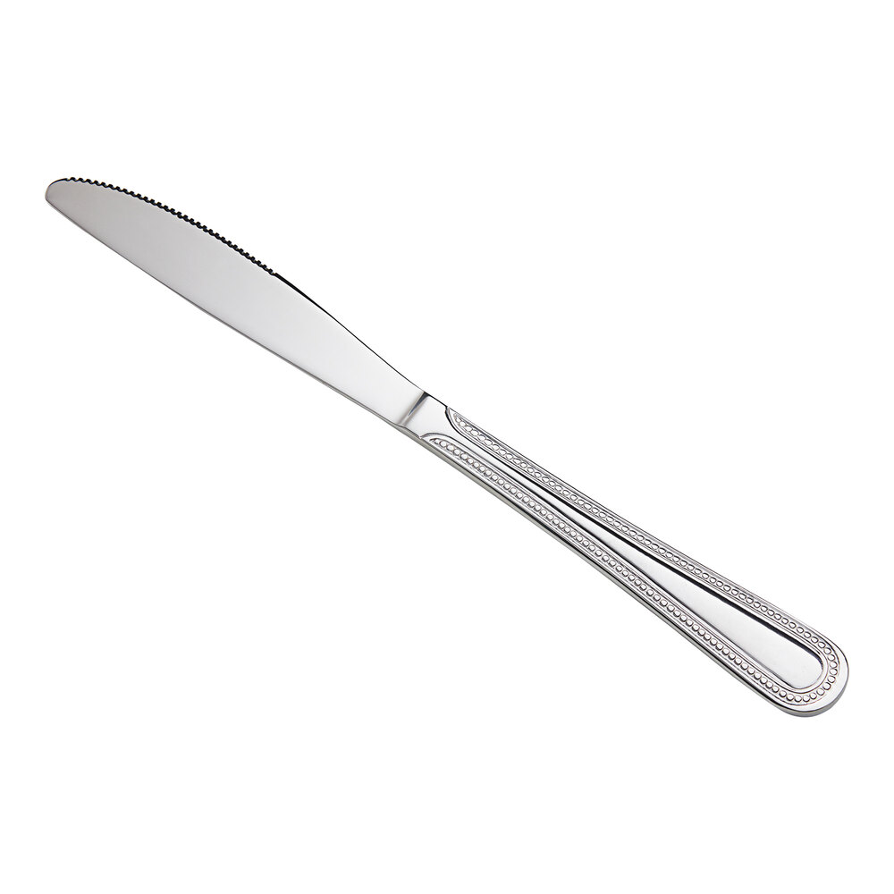 Acopa Lydia 8 3/4" Stainless Steel Extra Heavy Weight Dessert Knife - 12/Case