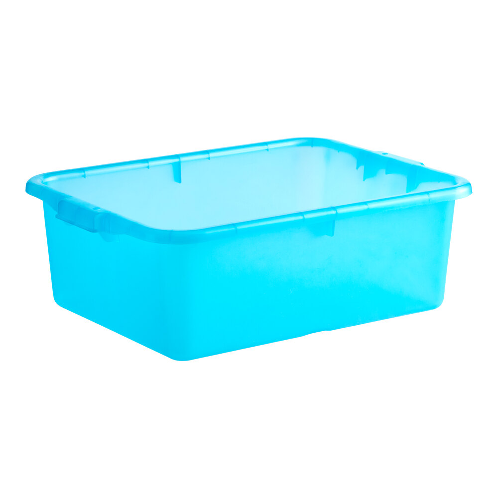Vigor 20" x 15" x 7" Blue Heavy-Duty Polypropylene Bus Tub / Storage Box