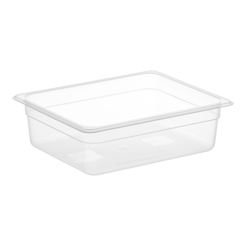Vigor 1/2 Size 4" Deep Translucent Polypropylene Food Pan
