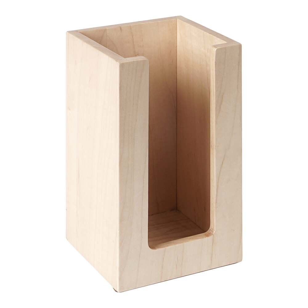 Cal-Mil Blonde Maple Wood Countertop Cup / Lid Organizer 298-71