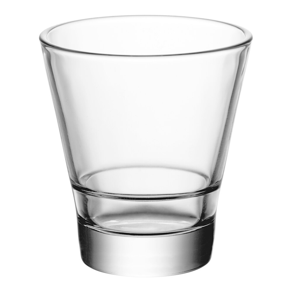 Acopa Select 7 oz. Flared Stackable Rocks / Old Fashioned Glass - Sample